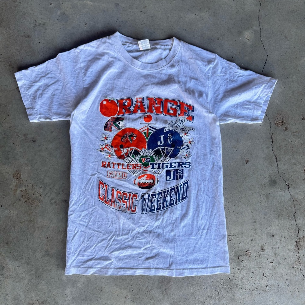 Vintage Yazbek Jackson St University v Florida A&M Orange classic weekend shirt